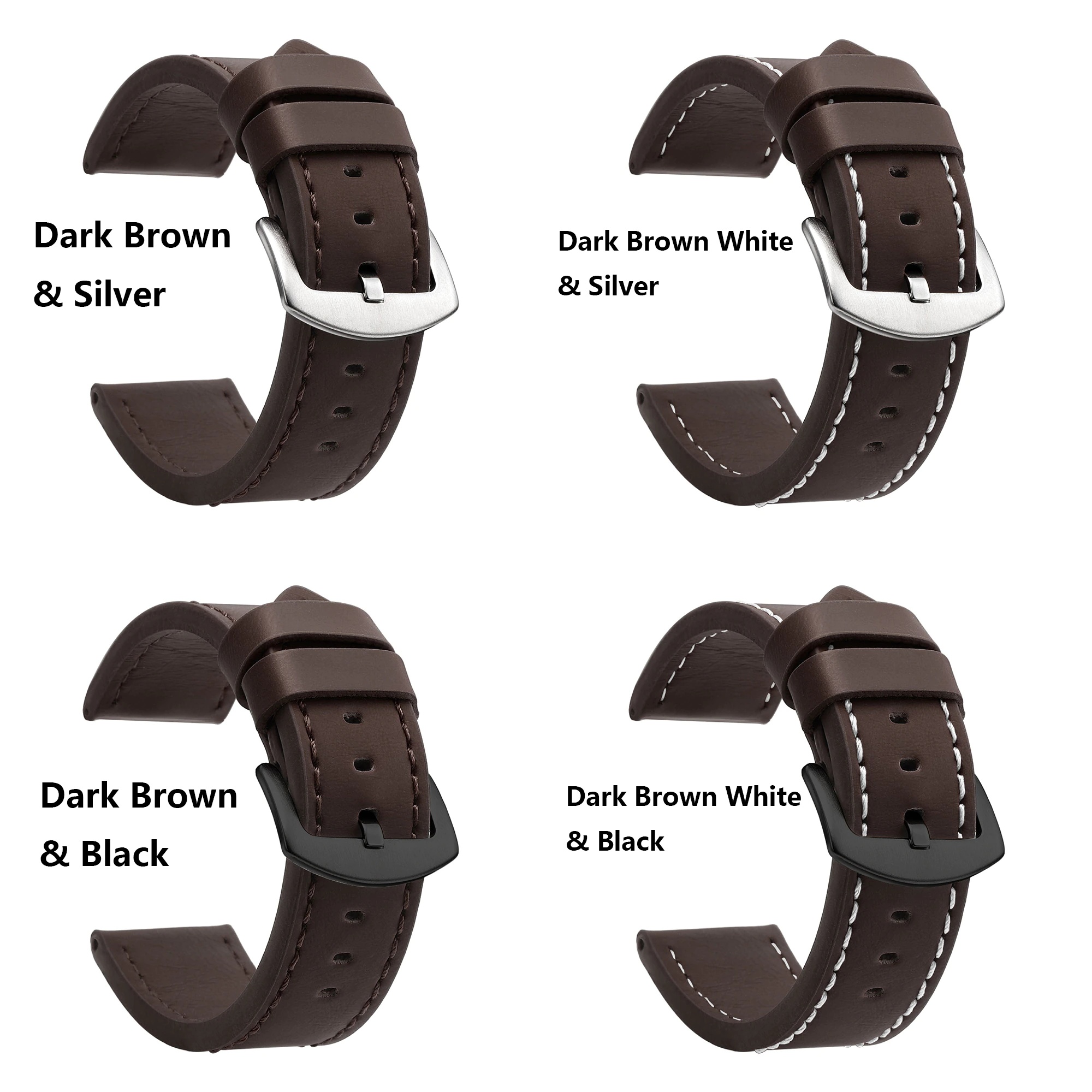 Uhrenarmband Leder braun Schliesse 2