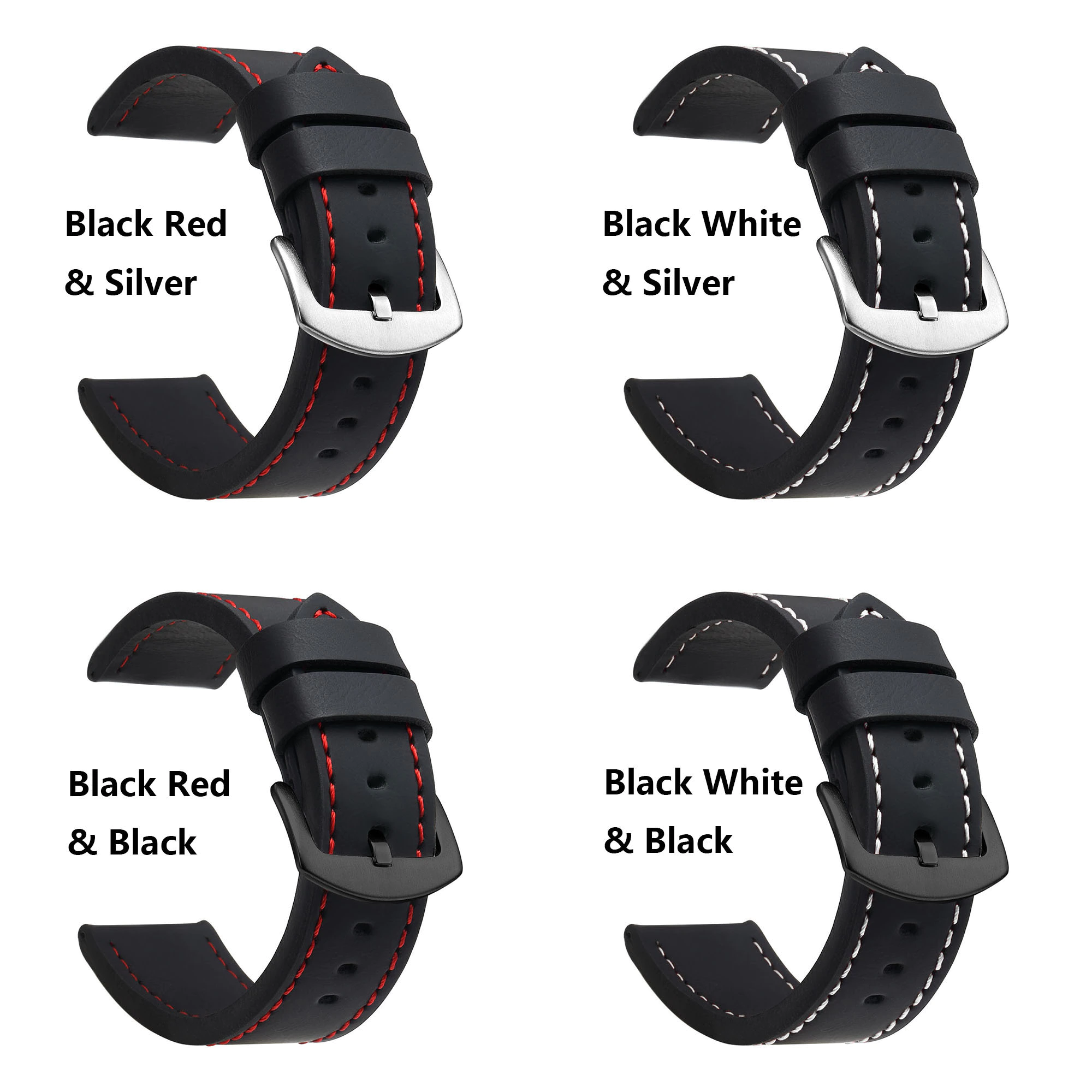 Uhrenarmband Leder verschiedene Farben 3